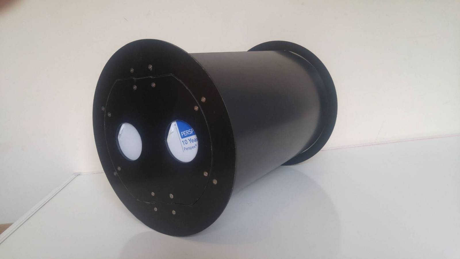 Image of a black Petflap with extended trunking.